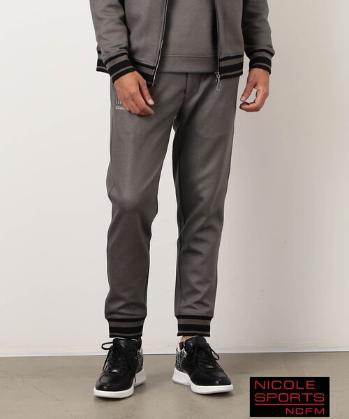 NICOLE CLUB FOR MEN(ニコルクラブフォーメン)の「【NICOLE SPORTS】ダンボールニットテックパンツ(その他パンツ・メンズ・ブラック/カーキ・M/XL/L)」の1枚目の写真