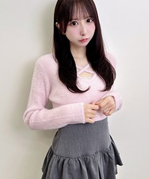 【WEB限定】フェザークロスニット