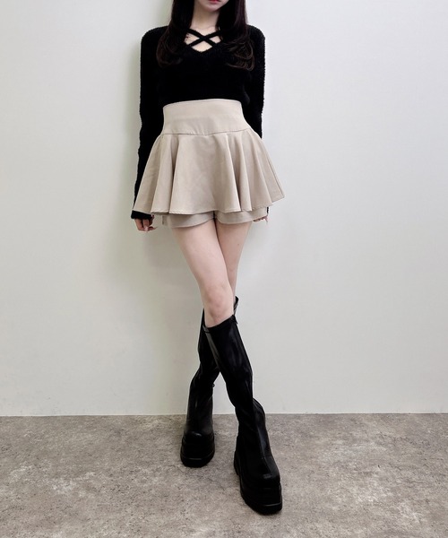 INGNI(イング)の「【WEB限定】フェザークロスニット(ニット/セーター・レディース・ボルドー/ピンク/チャコールグレー/ブラック/アイボリー・M)」の20枚目の写真