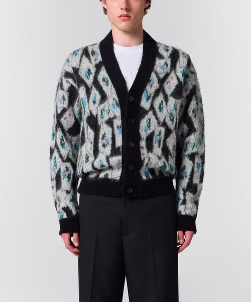 MSGM(エムエスジーエム)の「ブロッサムカード ジャカードカーディガン(カーディガン/ボレロ・メンズ・ブラック系・M)」の2枚目の写真