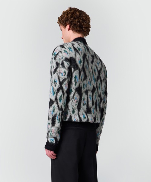 MSGM(エムエスジーエム)の「ブロッサムカード ジャカードカーディガン(カーディガン/ボレロ・メンズ・ブラック系・M)」の3枚目の写真
