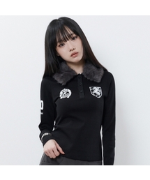RL FUR COLLAR SLEEVE(BLACK)