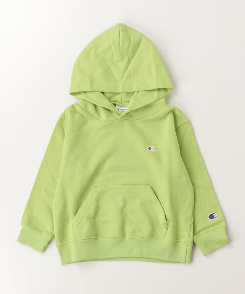 Champion(チャンピオン)の「【Champion/チャンピオン】キッズ ベーシック フーデッドスウェットシャツ(パーカー・キッズ・その他30/パープル/ネイビー/ブラック/オートミール/グレー・150/140/130/110/120/160/100)」の6枚目の写真