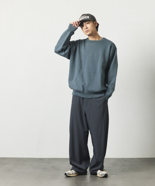 FREAK'S STORE(フリークスストア)の「バレルレッグ ワイドスラックス(スラックス・メンズ・ブラウン/その他13/ブラック/グレー・MEDIUM/LARGE)」の8枚目の写真