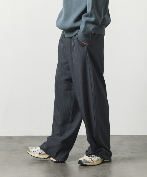 FREAK'S STORE(フリークスストア)の「バレルレッグ ワイドスラックス(スラックス・メンズ・ブラウン/その他13/ブラック/グレー・MEDIUM/LARGE)」の13枚目の写真