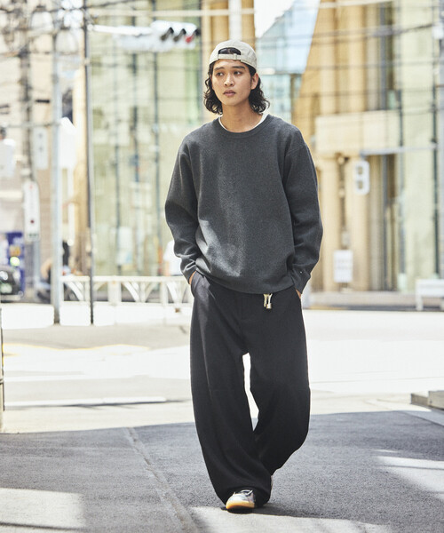 FREAK'S STORE(フリークスストア)の「バレルレッグ ワイドスラックス(スラックス・メンズ・ブラウン/その他13/ブラック/グレー・MEDIUM/LARGE)」の2枚目の写真