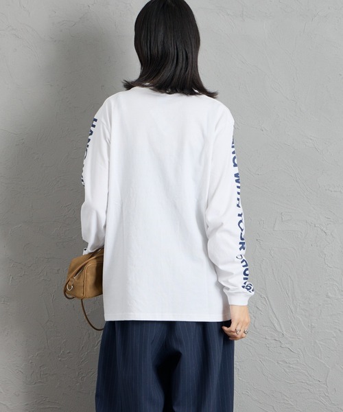 CHUMS（チャムス）の「【WEB限定】[CHUMS/チャムス] HWYC 袖プリント ロングスリーブTシャツ（Tシャツ/カットソー・レディース・ネイビー/ブラック/ホワイト・XL/L/M）」の11枚目の写真