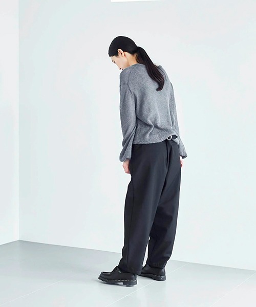 HAU(ハウ)の「パンツ "oval" wool serge(その他パンツ・レディース・グレー/ブラック・FREE)」の2枚目の写真