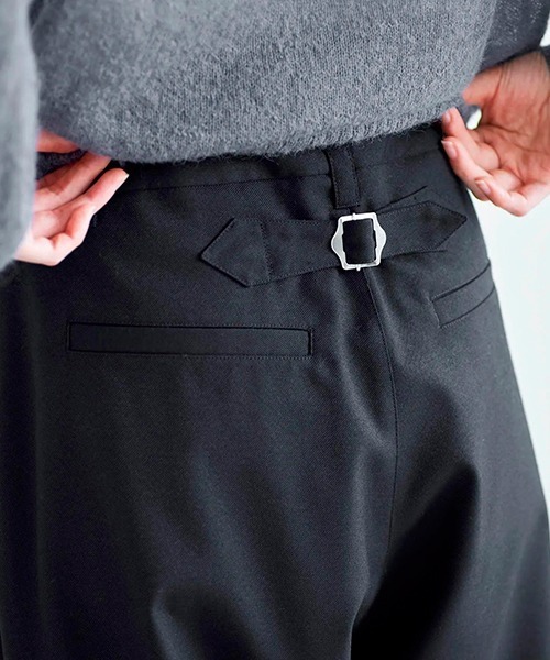 HAU(ハウ)の「パンツ "oval" wool serge(その他パンツ・レディース・グレー/ブラック・FREE)」の4枚目の写真