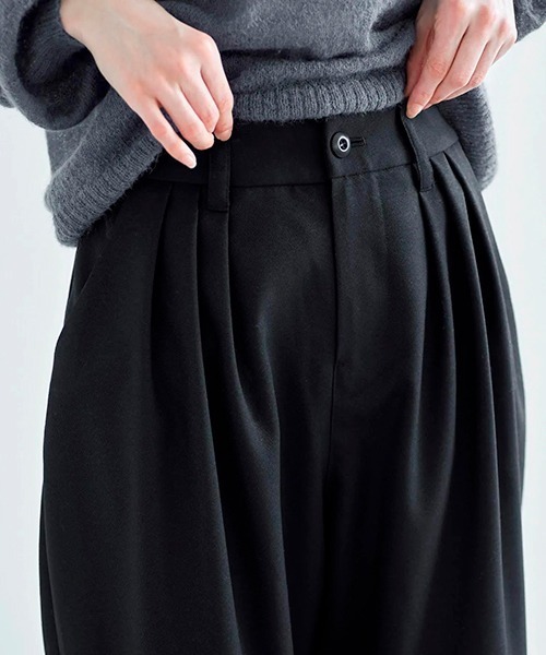 HAU(ハウ)の「パンツ "oval" wool serge(その他パンツ・レディース・グレー/ブラック・FREE)」の6枚目の写真