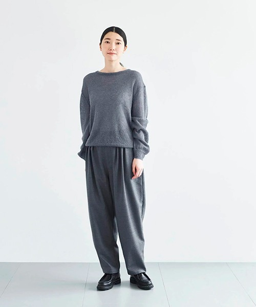 HAU(ハウ)の「パンツ "oval" wool serge(その他パンツ・レディース・グレー/ブラック・FREE)」の12枚目の写真