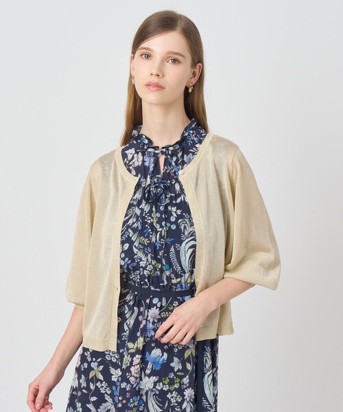 ANAYI(アナイ)の「LUREX 2WAY V プルオーバー(ニット/セーター・レディース・シルバー/ゴールド・38)」の11枚目の写真