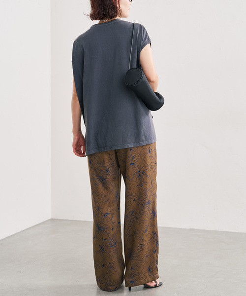 Spick & Span(スピックアンドスパン)の「ラインフラワーイージーパンツ(スラックス・レディース・ブラウン系その他/ブラウン・38/36)」の9枚目の写真