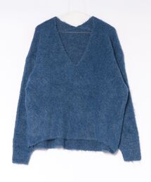 ブラッシュド加工ニット