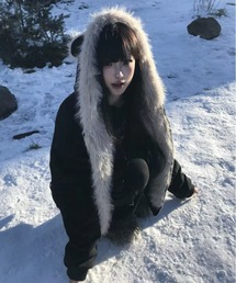 猫耳エコファーブルゾン