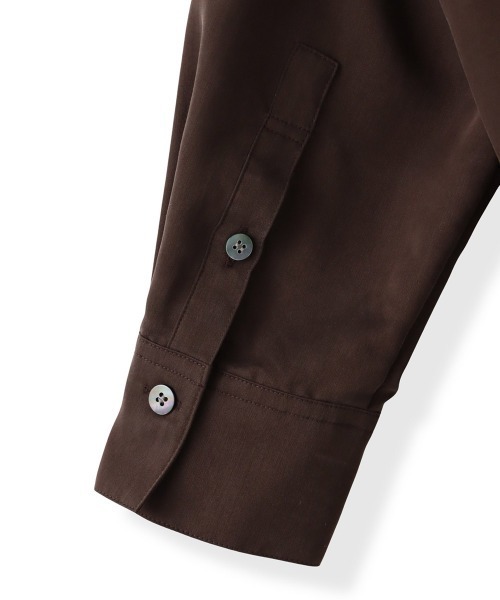 la.f…(ラエフ)の「【SETUP対応】"Light & Soft Suede"スェードシャツ(シャツ/ブラウス・レディース・ブラック/ブラウン/キャメル・7号/9号)」の7枚目の写真