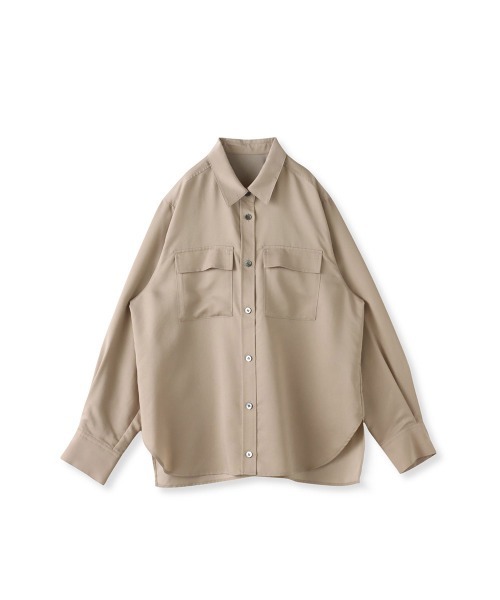 la.f…(ラエフ)の「【SETUP対応】"Light & Soft Suede"スェードシャツ(シャツ/ブラウス・レディース・ブラック/ブラウン/キャメル・7号/9号)」の9枚目の写真