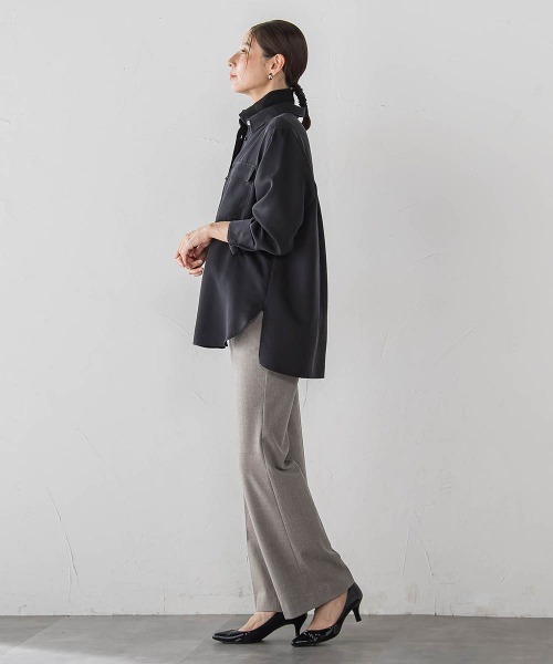la.f…(ラエフ)の「【SETUP対応】"Light & Soft Suede"スェードシャツ(シャツ/ブラウス・レディース・ブラック/ブラウン/キャメル・7号/9号)」の17枚目の写真