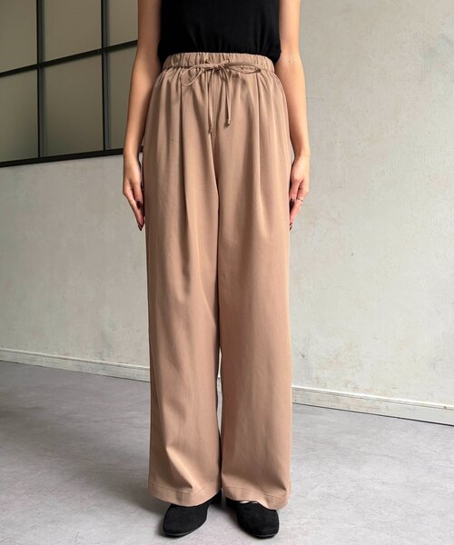 Chez toi(シェトワ)の「イージータックパンツ(その他パンツ・レディース・ダークブラウン/ネイビー/ベージュ・FREE)」の18枚目の写真