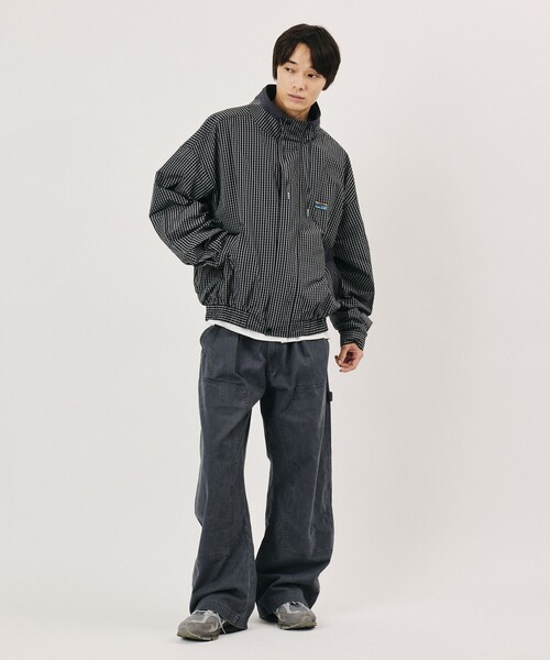FREAK'S STORE(フリークスストア)の「限定展開 ナイロン チェック ブルゾン(ブルゾン・メンズ・ブラウン/ネイビー/ブラック・LARGE/MEDIUM/SMALL)」の1枚目の写真