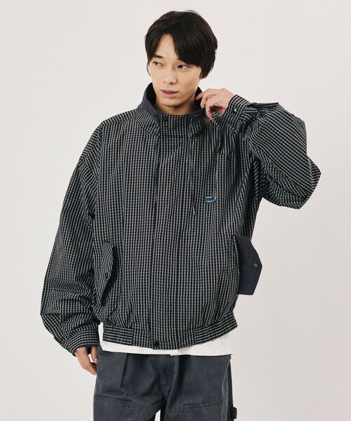 FREAK'S STORE(フリークスストア)の「限定展開 ナイロン チェック ブルゾン(ブルゾン・メンズ・ブラウン/ネイビー/ブラック・LARGE/MEDIUM/SMALL)」の21枚目の写真