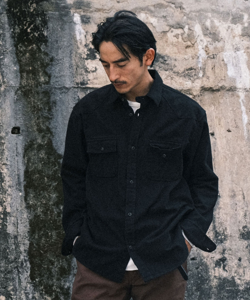 VDR（ブイディアール）の「ROUGHNECK FLANNEL SHIRT [Black]（シャツ/ブラウス・メンズ・その他・MEDIUM/LARGE/X-LARGE）」の6枚目の写真