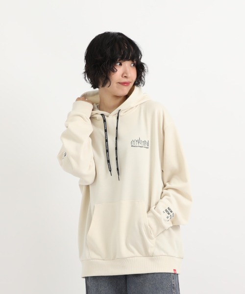 Manhattan Portage(マンハッタンポーテージ)の「SWEAT PARKA(パーカー・メンズ・ブラウン/ブラック/チャコール/アイボリー・LARGE/X-LARGE/MEDIUM/SMALL)」の1枚目の写真
