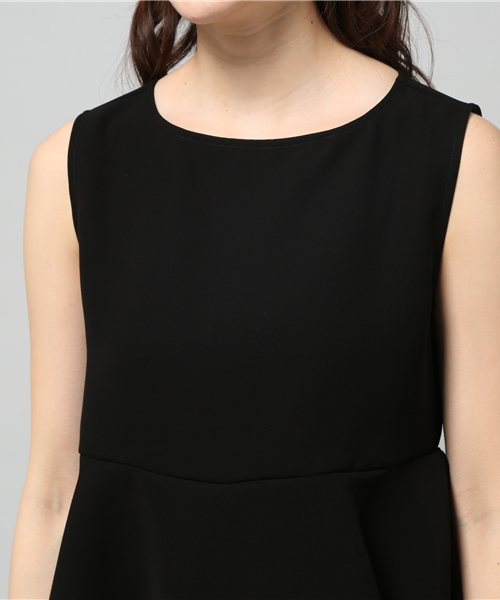 LIMITLESS LUXURY(リミットレスラグジュアリー)の「ノースリーブペプラム ブラウス◆(シャツ/ブラウス・レディース・ホワイト/ブラック・FREE)」の6枚目の写真