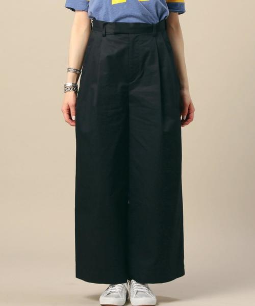 BEAUTY&YOUTH UNITED ARROWS(ビューティーアンドユースユナイテッドアローズ)の「BY コットンダンプタックワイドパンツ◆(その他パンツ・レディース・ダークブラウン/ネイビー/ベージュ・MEDIUM/SMALL)」の5枚目の写真