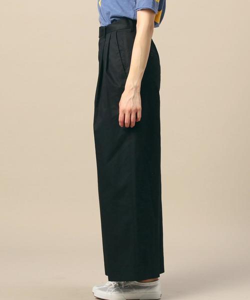 BEAUTY&YOUTH UNITED ARROWS(ビューティーアンドユースユナイテッドアローズ)の「BY コットンダンプタックワイドパンツ◆(その他パンツ・レディース・ダークブラウン/ネイビー/ベージュ・MEDIUM/SMALL)」の6枚目の写真