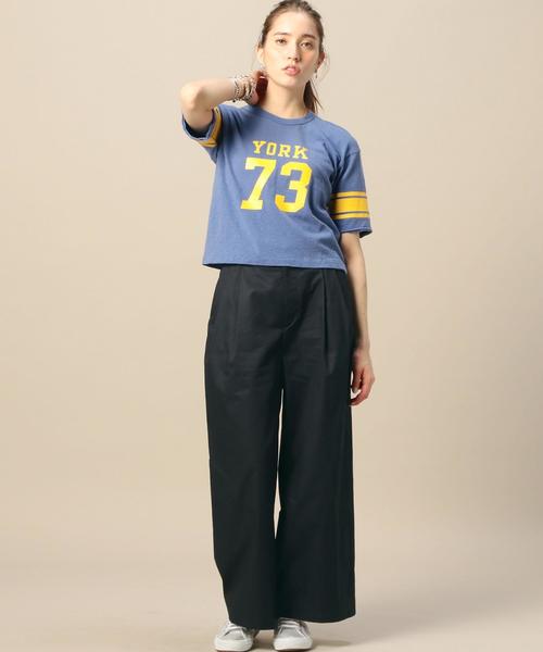 BEAUTY&YOUTH UNITED ARROWS(ビューティーアンドユースユナイテッドアローズ)の「BY コットンダンプタックワイドパンツ◆(その他パンツ・レディース・ダークブラウン/ネイビー/ベージュ・MEDIUM/SMALL)」の7枚目の写真