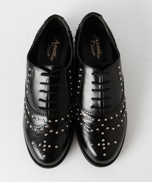 Another Edition（アナザーエディション）の「スタッズウィングチップ/AEBC STUDS W TIP◆（その他シューズ・レディース・ブラック・LARGE/MEDIUM/SMALL）」の2枚目の写真