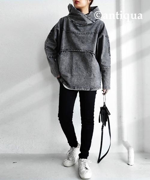 antiqua(アンティカ)の「ヴィンテージトップス(パーカー・レディース・グレー系その他・M)」の8枚目の写真