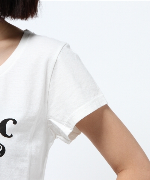 HYSTERIC GLAMOUR（ヒステリックグラマー）の「HYS DERBY pt T-SH（Tシャツ/カットソー・レディース・ホワイト/インディゴブルー/トップグレー・FREE）」の9枚目の写真