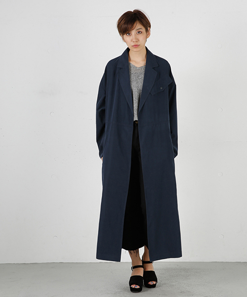 MOUSSY（マウジー）の「GOWN TRENCH JK F（その他アウター・レディース・インディゴブルー/ベージュ/ライトカーキ/ボルドー・1/2）」の3枚目の写真