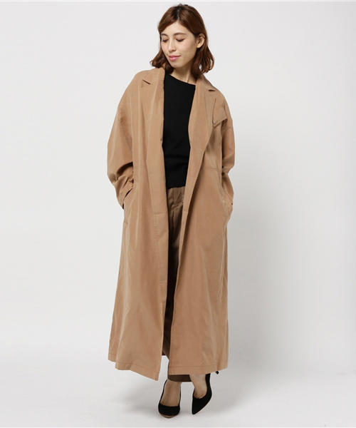 MOUSSY（マウジー）の「GOWN TRENCH JK F（その他アウター・レディース・インディゴブルー/ベージュ/ライトカーキ/ボルドー・1/2）」の15枚目の写真
