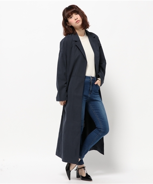 MOUSSY（マウジー）の「GOWN TRENCH JK F（その他アウター・レディース・インディゴブルー/ベージュ/ライトカーキ/ボルドー・1/2）」の17枚目の写真