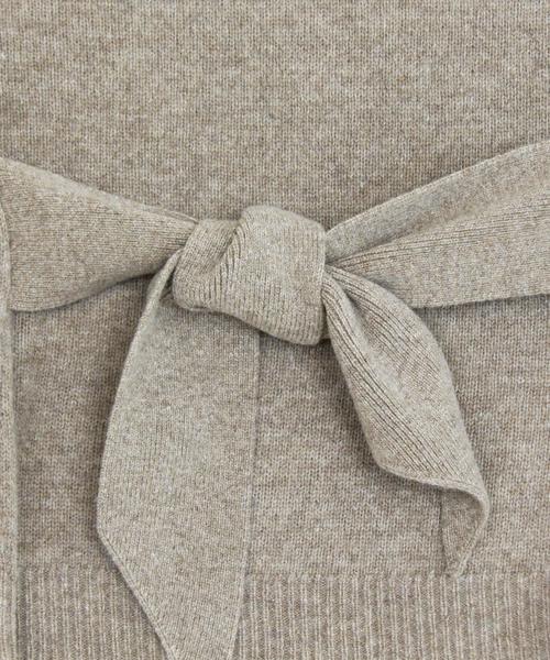 BEAUTY&YOUTH UNITED ARROWS（ビューティーアンドユースユナイテッドアローズ）の「BY∴ ウエストリボンウールニット -2WAY-◆（ニット/セーター・レディース・ダークグレー/モカ/ネイビー/コバルトブルー・FREE）」の8枚目の写真