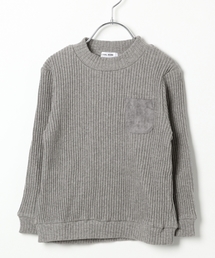 GLOBAL WORK | 【キッズ】ワイドリブカットプルオーバー長袖/735764(Tシャツ/カットソー)