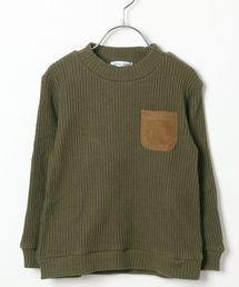 GLOBAL WORK | 【キッズ】ワイドリブカットプルオーバー長袖/735764(Tシャツ/カットソー)