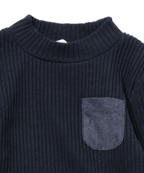 GLOBAL WORK（グローバルワーク）の「【キッズ】ワイドリブカットプルオーバー長袖/735764（Tシャツ/カットソー・キッズ・グレー/ネイビー/カーキ・LARGE/SMALL/MEDIUM/X-LARGE）」の5枚目の写真