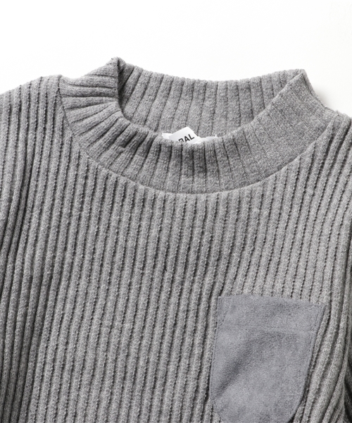 GLOBAL WORK（グローバルワーク）の「【キッズ】ワイドリブカットプルオーバー長袖/735764（Tシャツ/カットソー・キッズ・グレー/ネイビー/カーキ・LARGE/SMALL/MEDIUM/X-LARGE）」の7枚目の写真