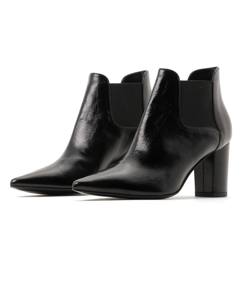 Journal Standard L Essage ジャーナルスタンダードレサージュ の Michel Vivien ミッシェルヴィヴィアン カーフレザー75mm サイドゴアブーツ ブーティ Wear