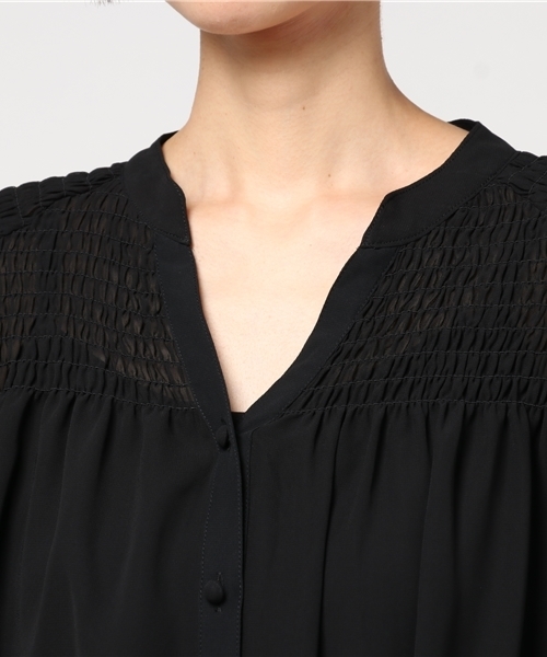 MOUSSY(マウジー)の「SMOCK FLOWER OP(ワンピース・レディース・ブラック/グリーン系その他/ブラック系その他/レッド系その他・FREE)」の8枚目の写真