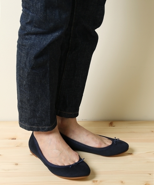 LE TALON（ルタロン）の「スエードバレエ◆（バレエシューズ・レディース・ネイビー/ライトパープル/ライトイエロー・35/35.5/36/36.5/37/37.5/38/38.5/34.5）」の2枚目の写真