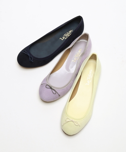 LE TALON（ルタロン）の「スエードバレエ◆（バレエシューズ・レディース・ネイビー/ライトパープル/ライトイエロー・35/35.5/36/36.5/37/37.5/38/38.5/34.5）」の9枚目の写真