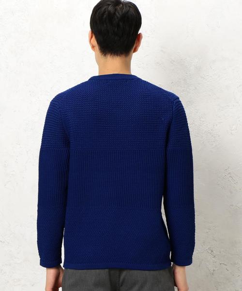 green label relaxing（グリーンレーベルリラクシング）の「KC PE PANEL/PTN C/N 5G ニット◆（ニット/セーター・メンズ・ロイヤルブルー/ホワイト/ブラック・LARGE/SMALL/MEDIUM）」の13枚目の写真