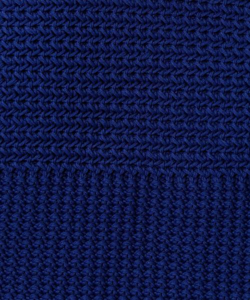 green label relaxing（グリーンレーベルリラクシング）の「KC PE PANEL/PTN C/N 5G ニット◆（ニット/セーター・メンズ・ロイヤルブルー/ホワイト/ブラック・LARGE/SMALL/MEDIUM）」の10枚目の写真