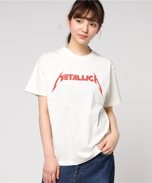METALLICA（メタリカ）の「【男女兼用ユニッセクス商品】メタリカ 赤ロゴT                     （Tシャツ/カットソー・レディース・ブラック/オフホワイト・LARGE/MEDIUM）」の10枚目の写真