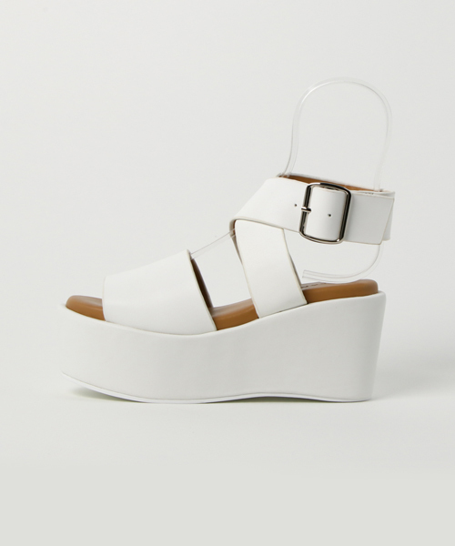 CLANE(クラネ)の「【CLANE】CROSS BELT SANDAL(サンダル・レディース・ホワイト・36/38)」の6枚目の写真